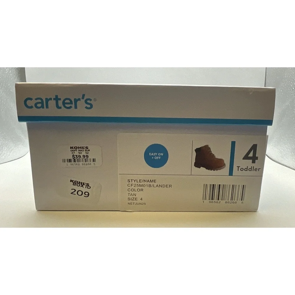 Carter's Lander Kids Boots Size 4 - Brand New‎